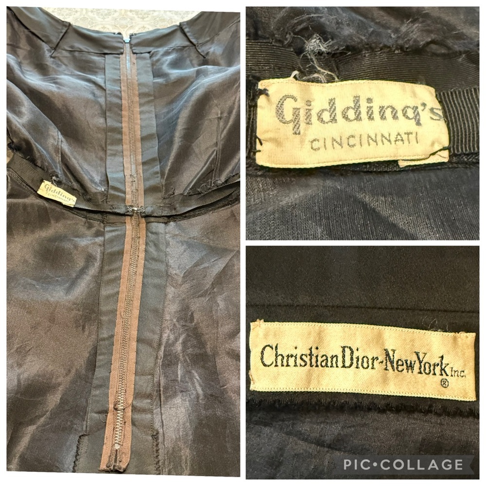 VINTAGE CHRISTIAN DIOR Taffeta Dress - Picture 12 of 16